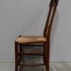 Chaise à langer paillée en merisier, époque directoire - 1ère partie du xixe