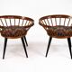 Pair of Yngve Ekström Circle Chairs for Swedese, Sweden 1950s – Original Up