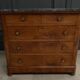 Chest of drawers walnut 5 drawers Louis Philippe 1900 marble of Sainte-Anne