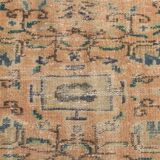 6x9 Peach & Navy Blue Classic Turkish Rug, 180x275Cm