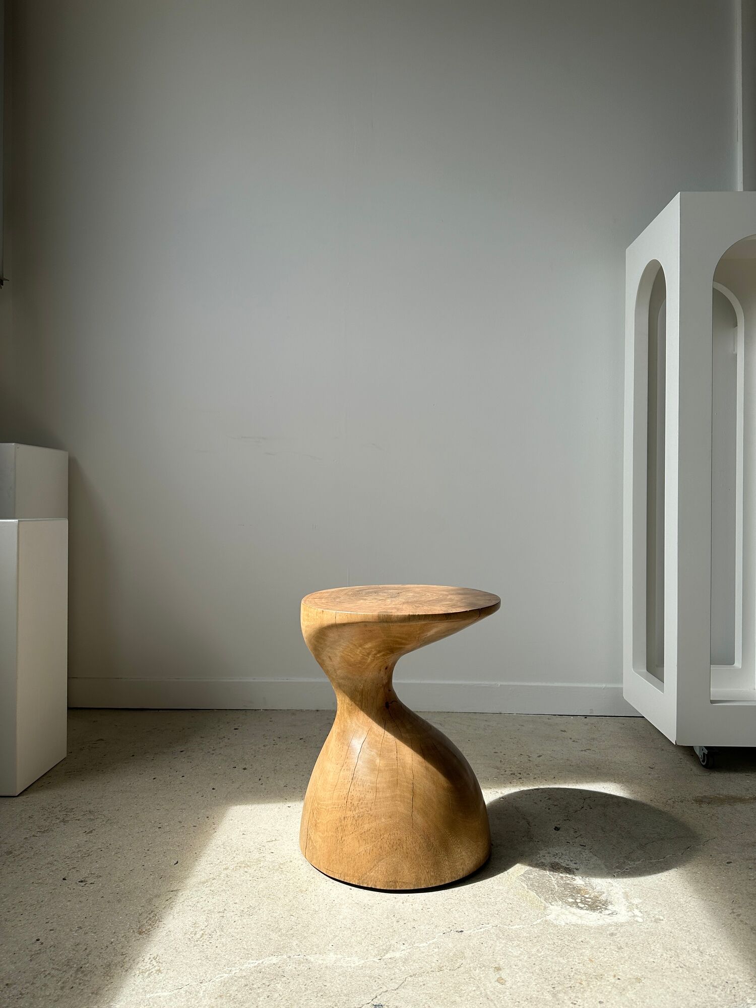 Solid wood sofa end