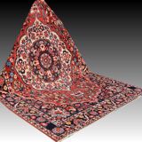 Persian Iran Saman Oriental Rug: 3.20 X 2.07 Meters - Made in