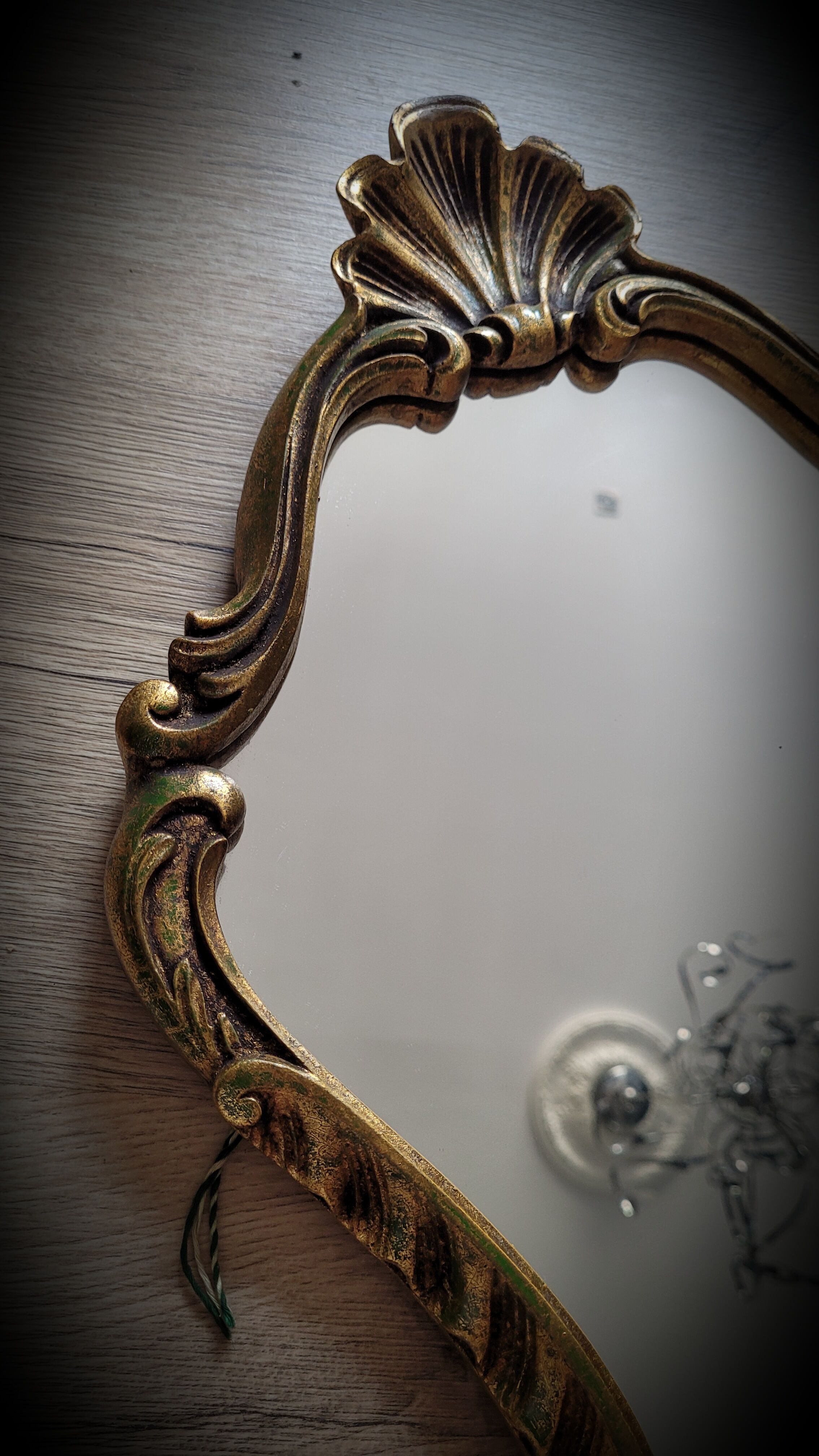 Wooden gilded mirror 51x31