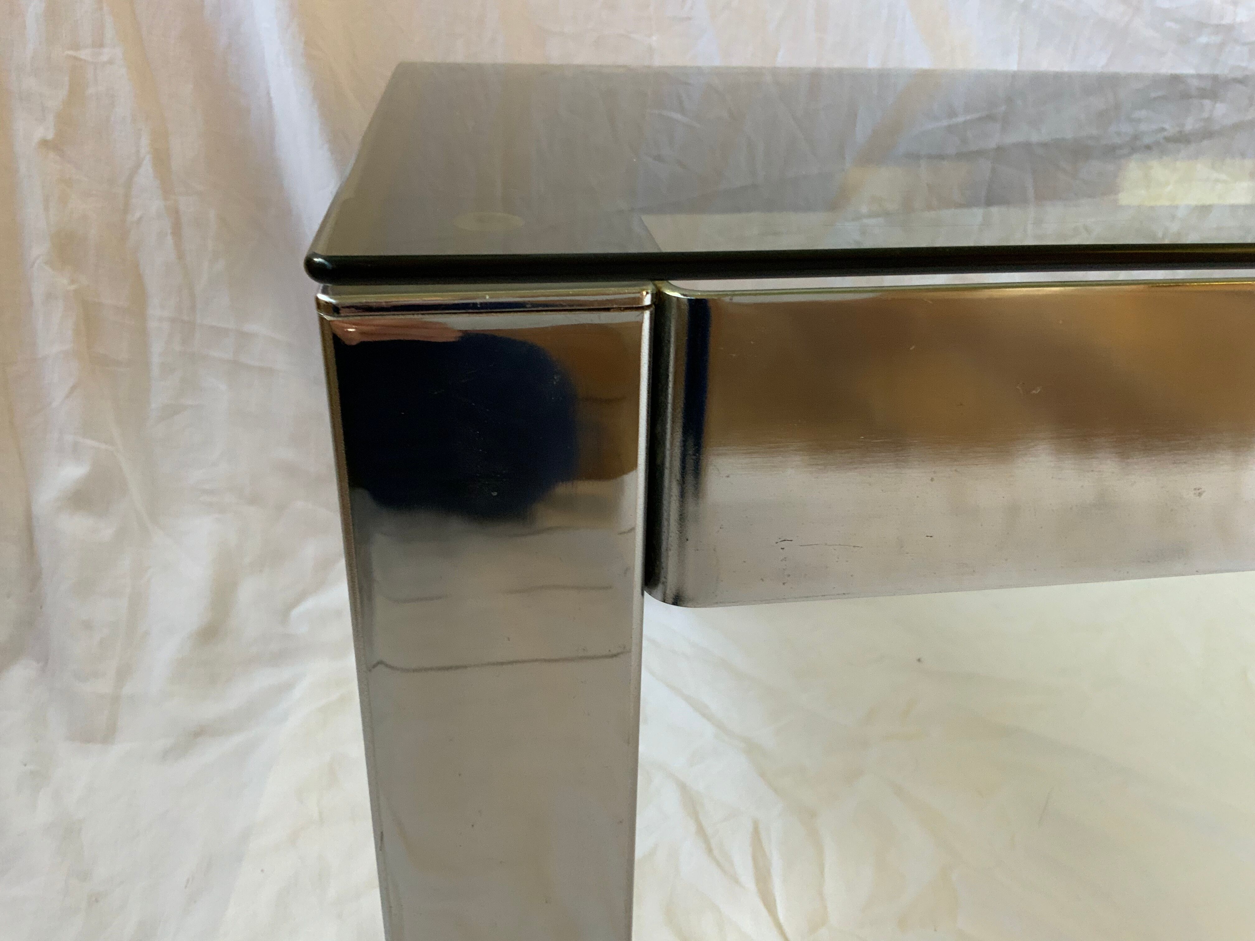 Vintage glass coffee table