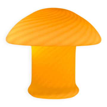 Lampe champignon vintage faite à la main en verre de Murano, Italie, années 70.
