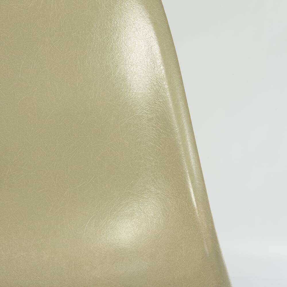 Grey Yellow Herman Miller Vintage Original Eames DSW Side Shell Chair
