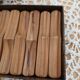 12 antique olive wood knife holders