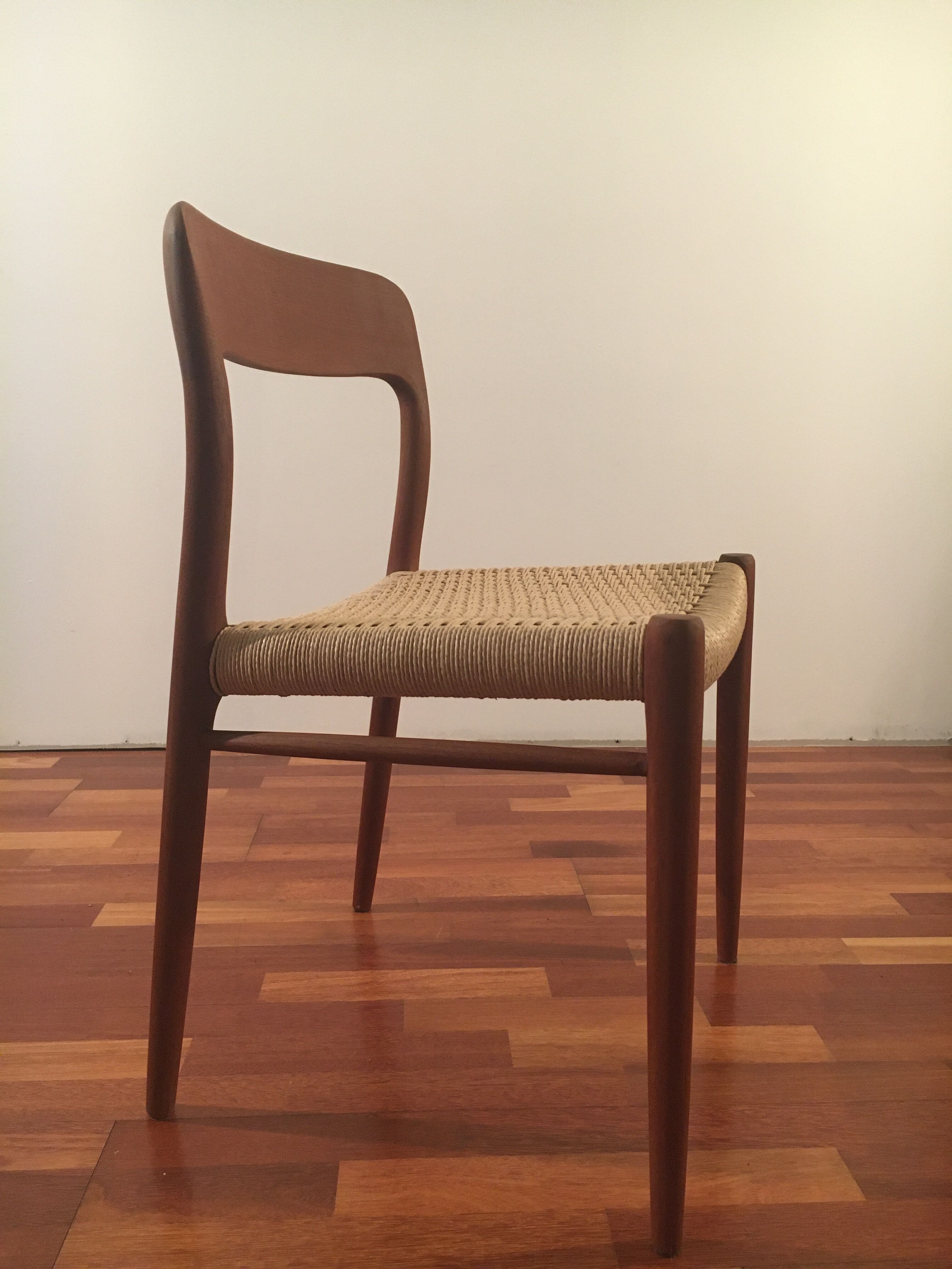 No.75 chairs & table by Niels Otto Muller for J.L. Mollers, 1950s