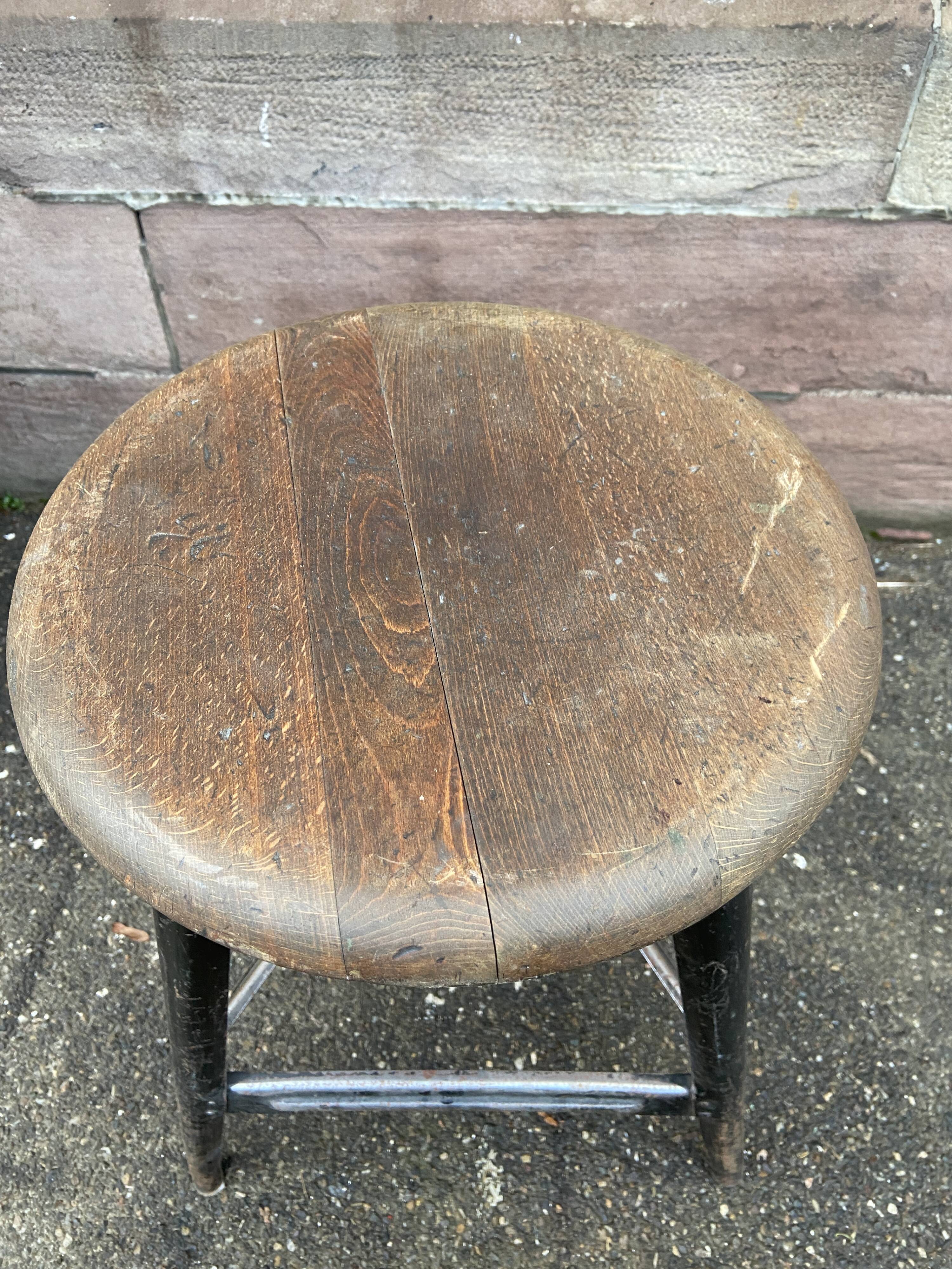 Vintage industrial stool
