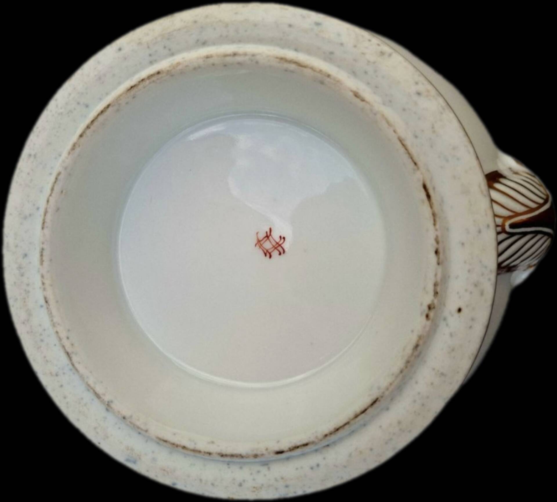 Soupière porcelaine Empire époque Napoléon Ier décor d'abeille dorée