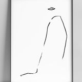 Woman who looks back to go forward - 30x42cm
