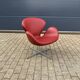 Fritz Hansen Swan chair in Indian Red leather, NEW!!!