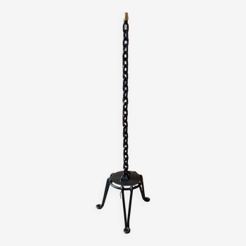 Brutalist chain floor lamp