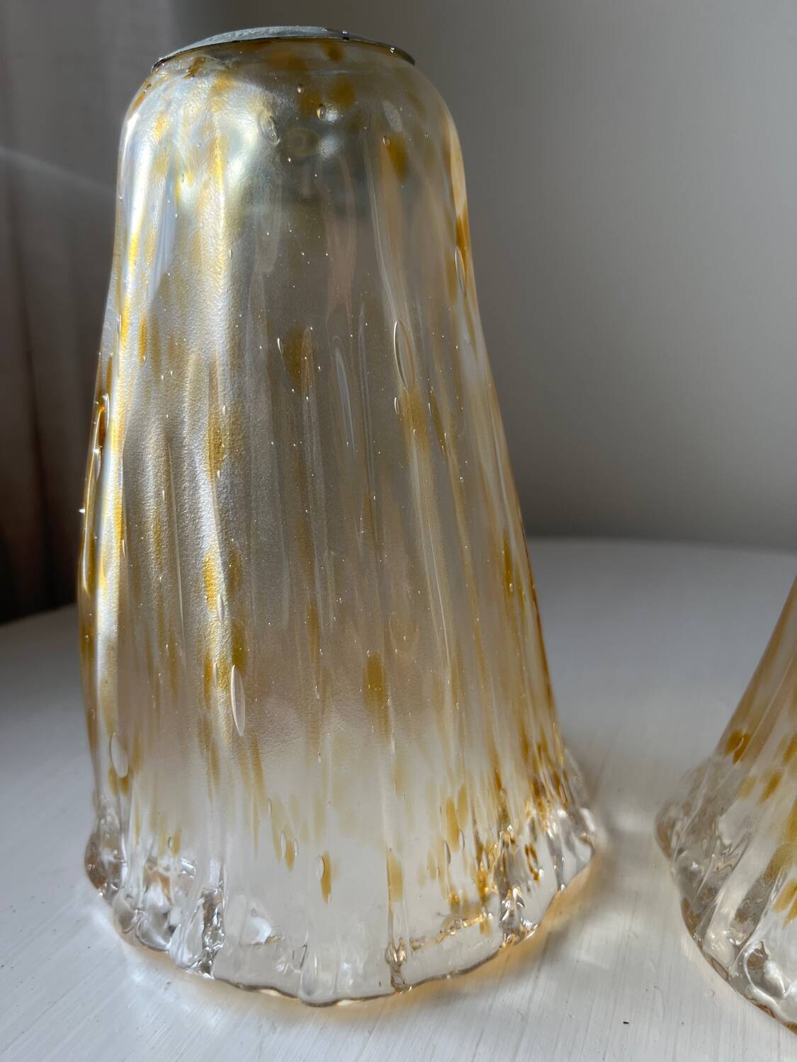 Blown glass lampshades