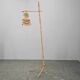 Rare Midcentury Floor Bambnoo and String Lamp, 1960s