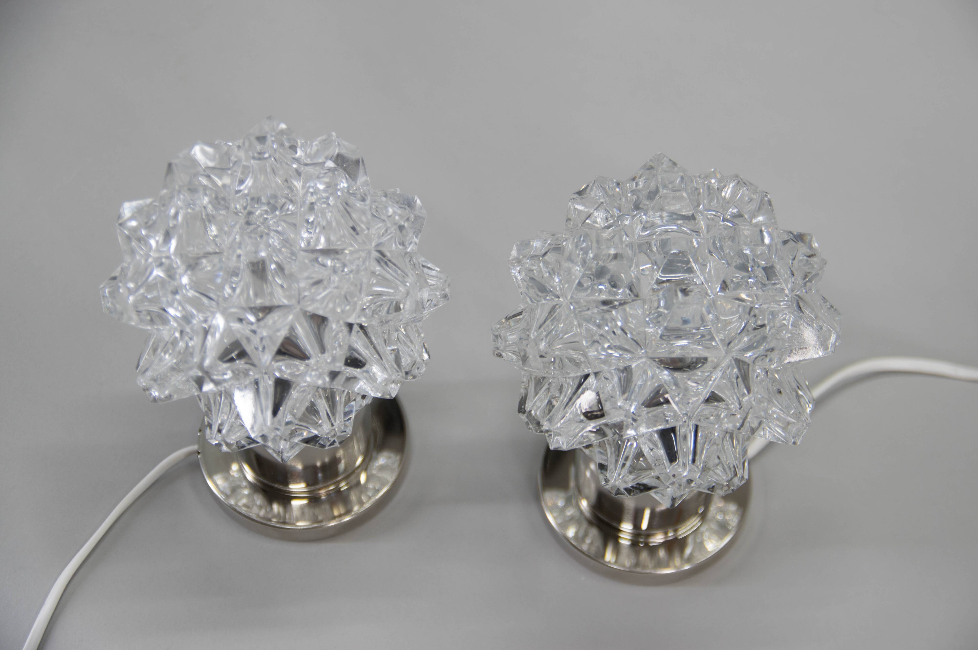 Two Bedside Table or Wall Lamps by Kamenicky Senov, 1970s