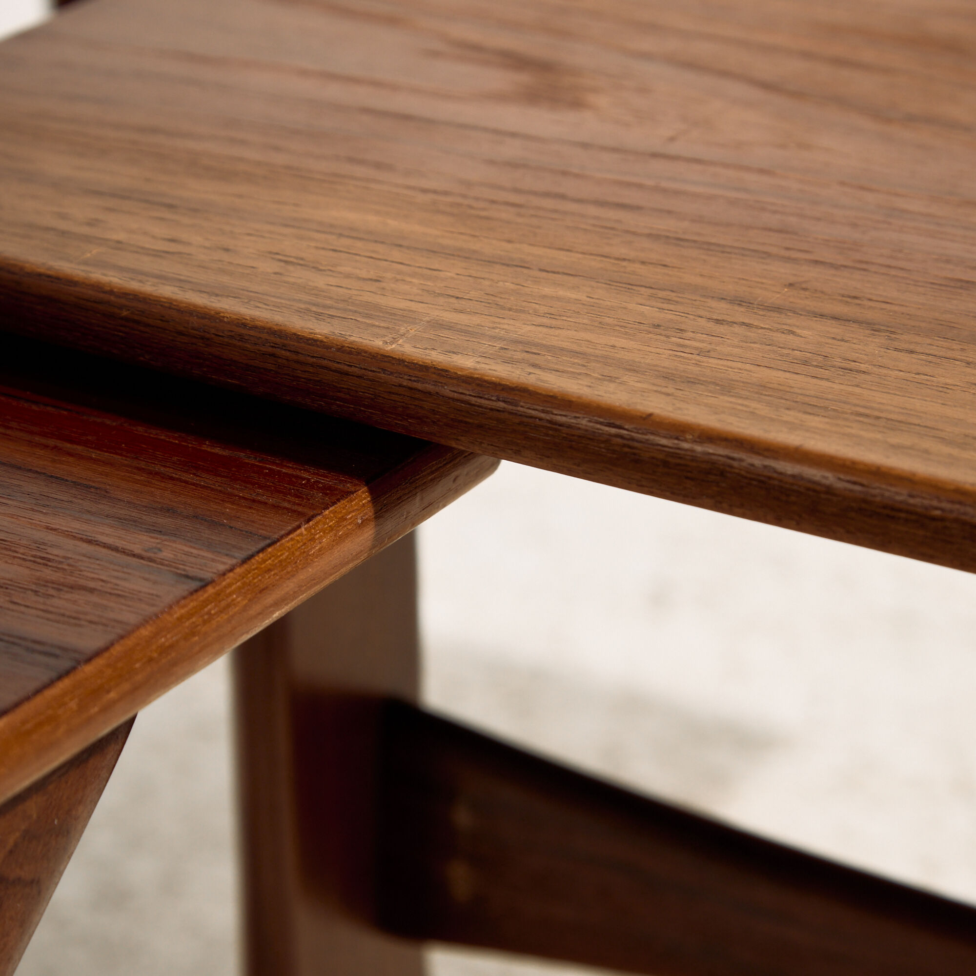 Tables gigognes en teck par Johannes Andersen pour CFC Silkeborg, ensemble de 3