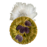 Dessert plate in Sarreguemines majolica