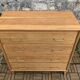 Commode pieds compas et chêne brut massif  1960