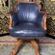 Fauteuil de bureau pivotant anglais