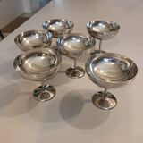 6 stainless steel ice cream cups