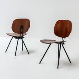 Ensemble de 6 chaises S88 par Osvaldo Borsani pour Tecno, 1956, Italie