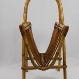 Rattan magazine holder