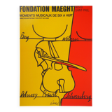 Valerio ADAMI (1935) Cello, 1976 Original vintage poster