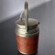 Regency leather ice bucket with tongs, Italy, 1970