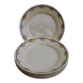 Set of 6 ceramic dinner plates