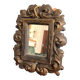 Mirror Frame Terracotta Bronze Patina Rocaille Scrolls Louis XV Style