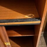 Vitrine en acajou verni 1960/70