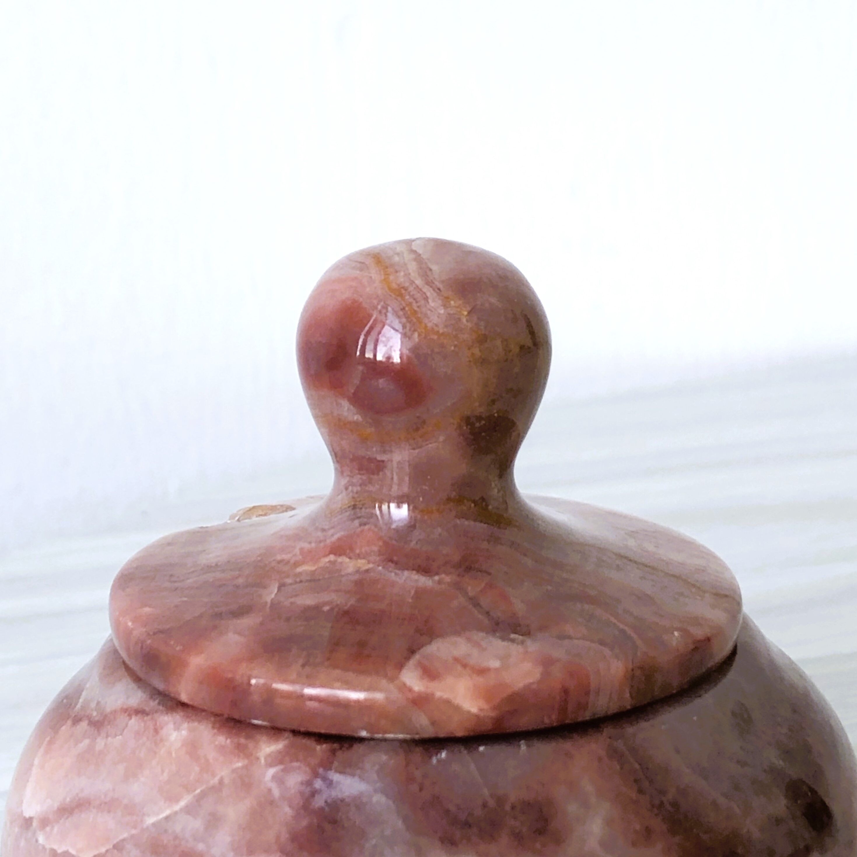 Small pink marble box