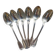 Small Spoons Charles Roux Paris in Silver-Plated Metal - Old Net Model