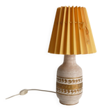 White and Gold Ceramic Table Lamp by Fratelli Fanciulacci, Italy 1970's