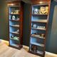 Set of 2 open bookcases
