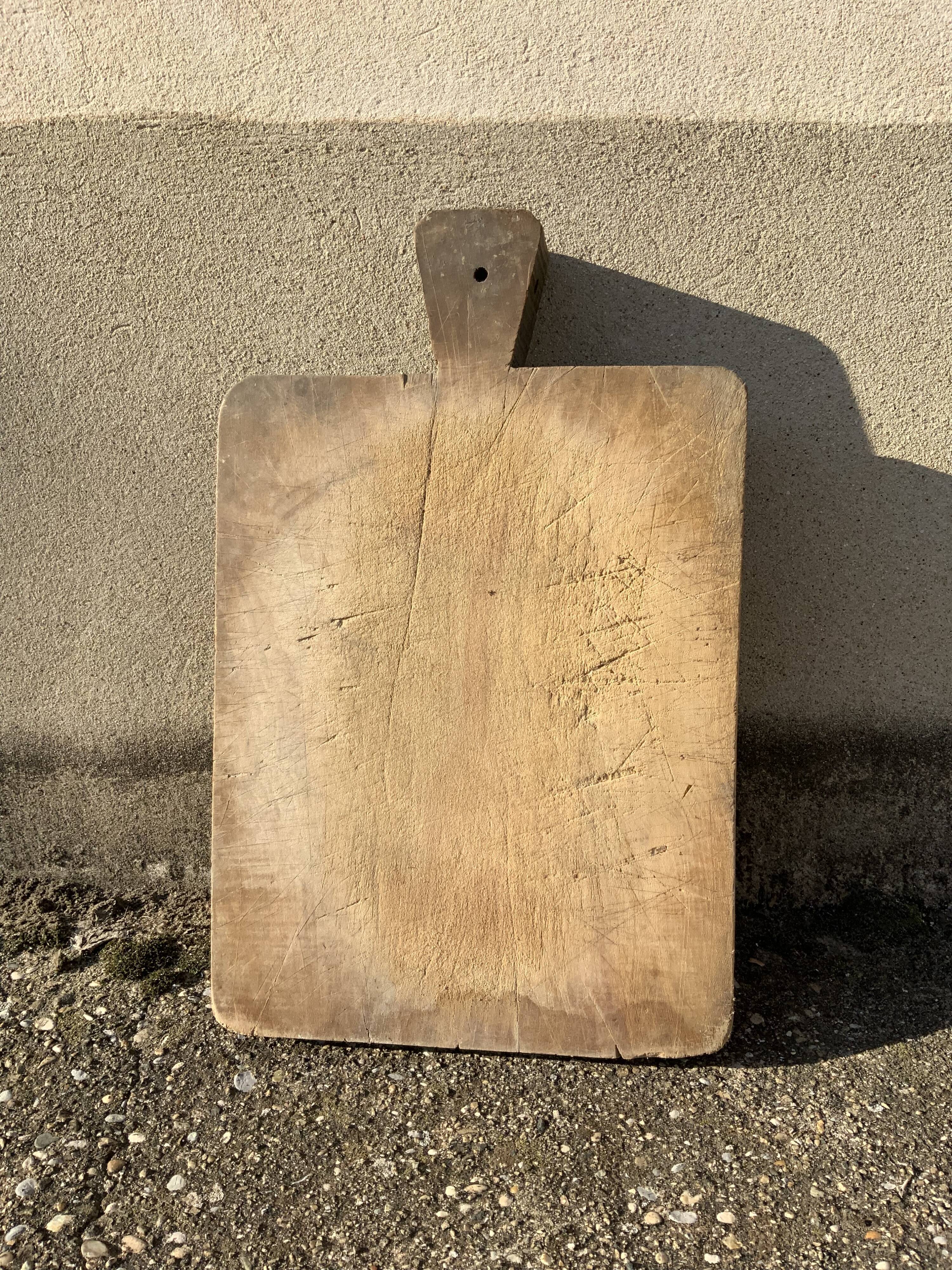 Solid wood cutting board butcher's trade object vintage retro deco