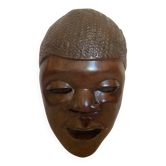 African mask made of solid wood