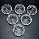 Saint-louis series of 6 chantilly champagne glasses in cut crystal signed by saint louis