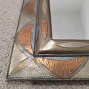 Brass and copper mirror