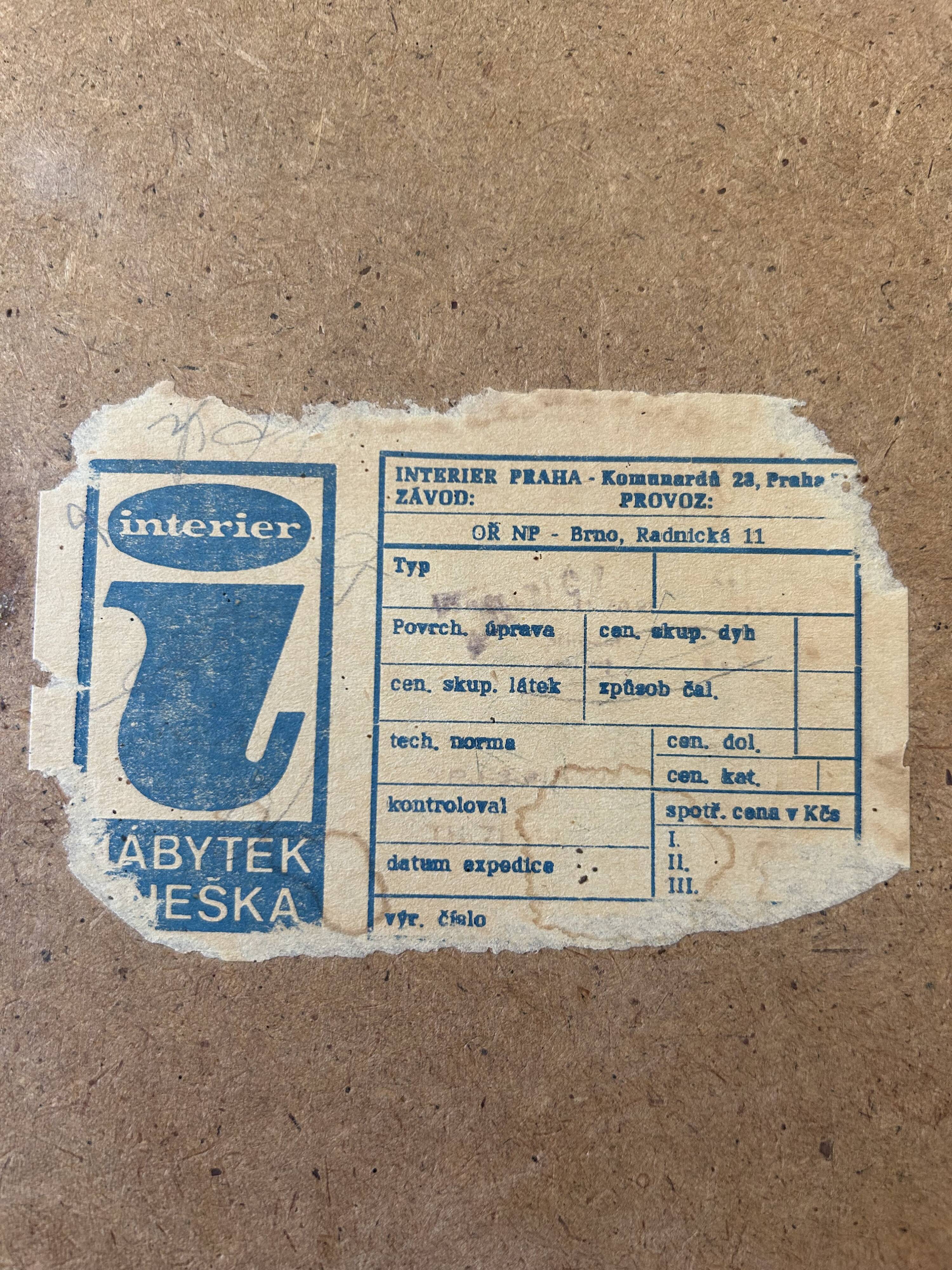 Vintage Coffee Table by Jiří Jiroutek from Czekoslovakia 1960ls