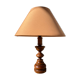 Vintage turned wooden lamp 1960 / 1970