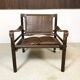 Model Sirocco leather safari chair by Arne Norell, 1960s
