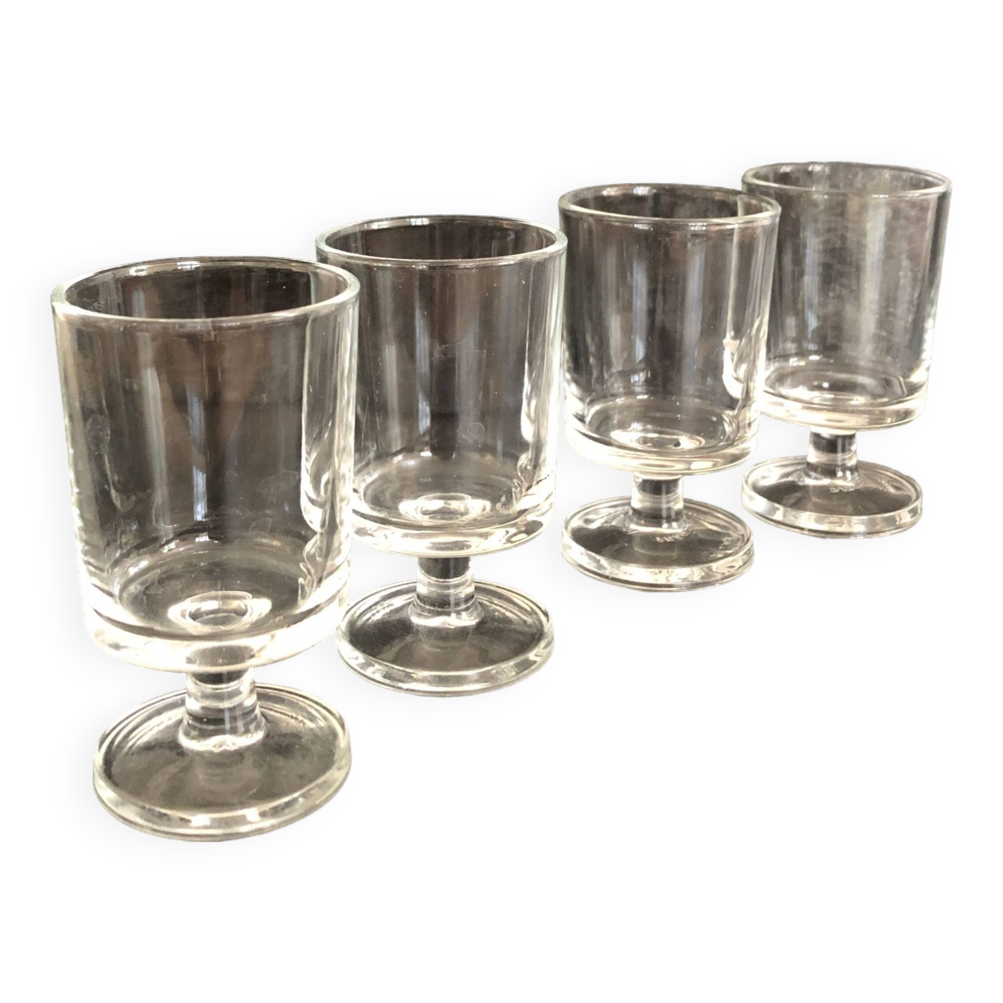 Set of 4 digestive glasses