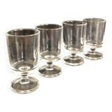 Set of 4 digestive glasses