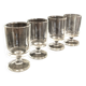 Set of 4 digestive glasses