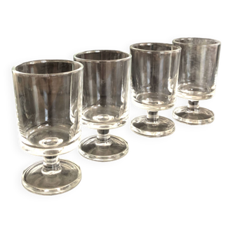 Set of 4 digestive glasses