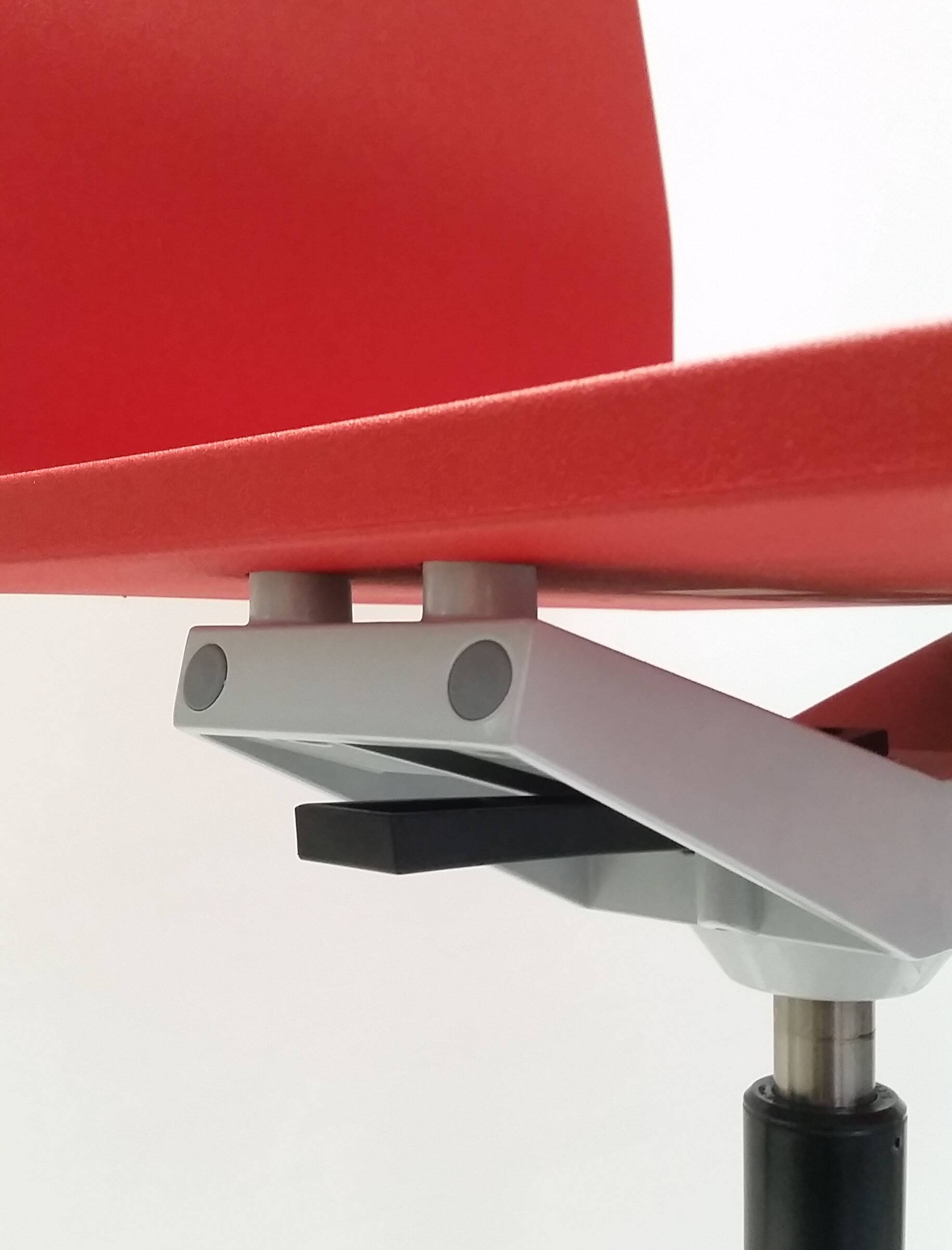 Maarten Van Severen .04 red high desk or bar chair