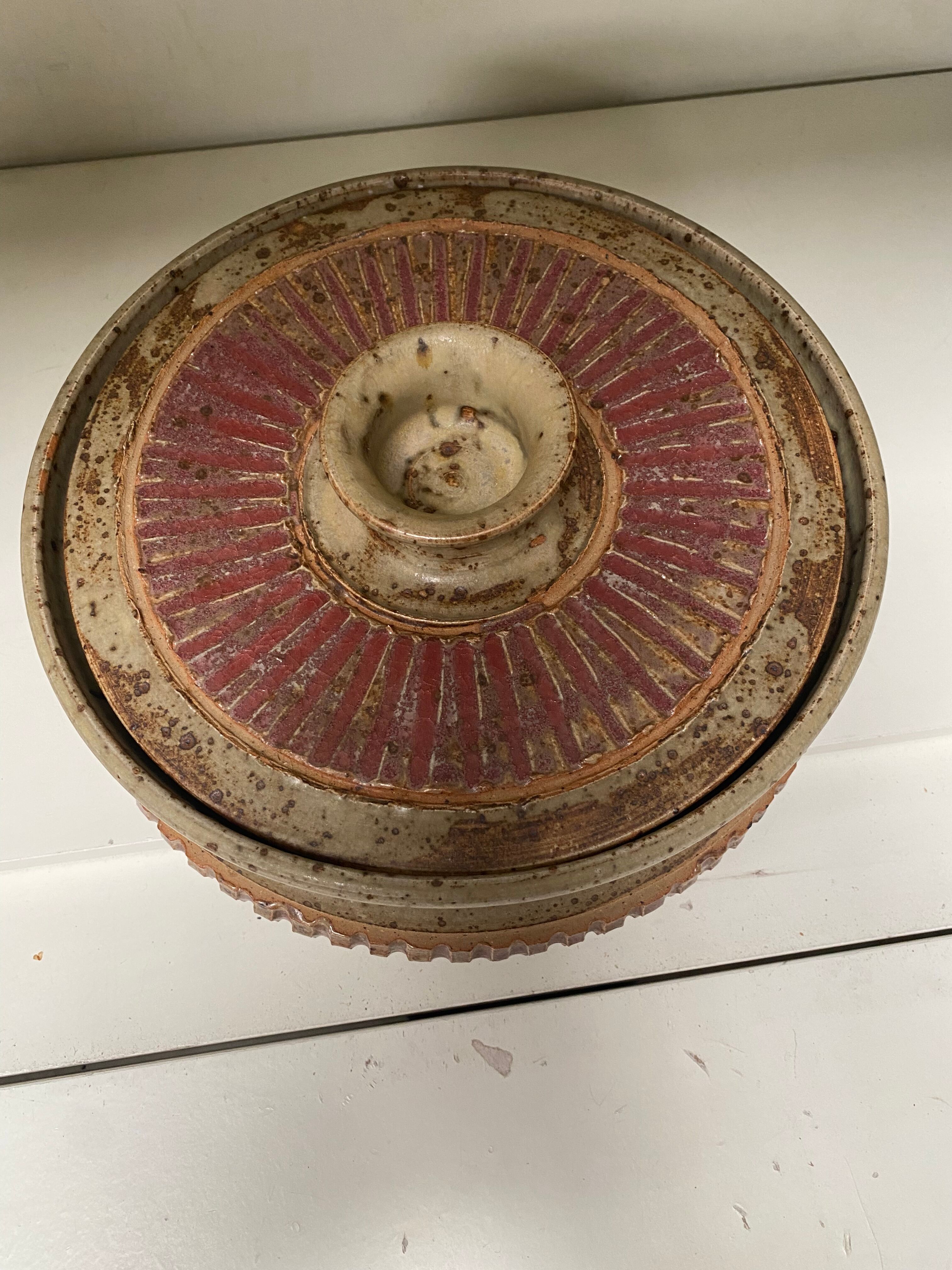 Salad dish in ancient sandstone