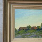 Johan Hilding Hägleby (1900-1981), Swedish Modern Painting, 1950, Oil on Canvas, Framed